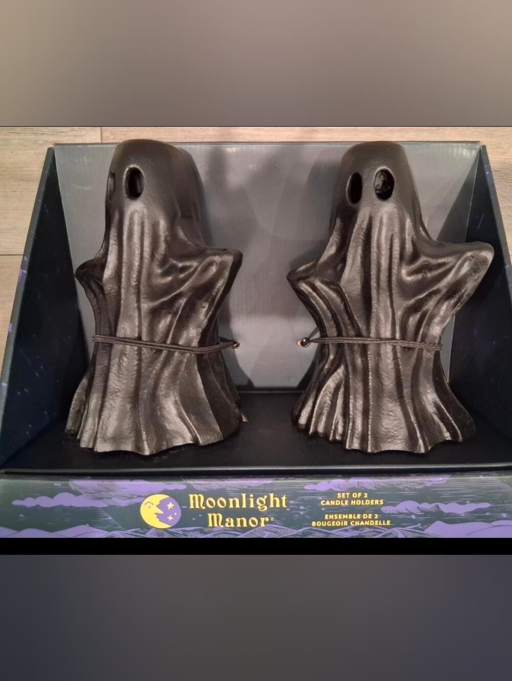 Ceramic Black Ghost Candle Holders , Black Ghost Ceramic Sheet Ghost